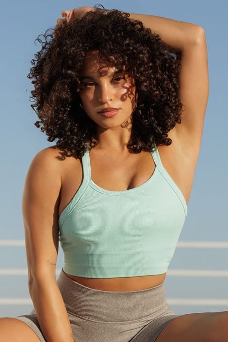 W3147 - Pulse Seamless Racerback Crop Tank - Image 3