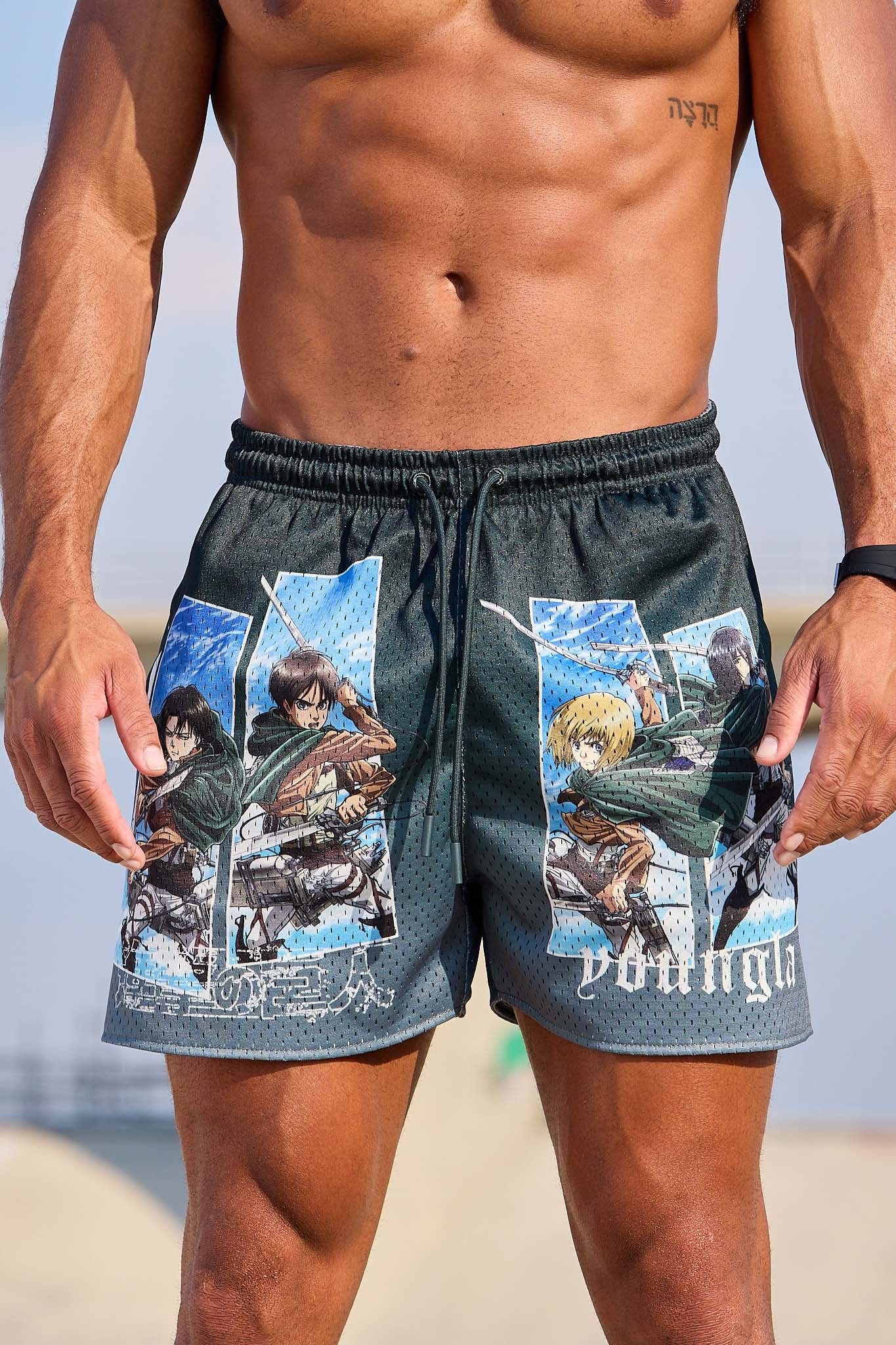 1126 - AOT? x YLA Mesh Shorts - Image 4